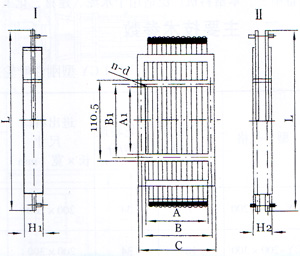 BZ-Ⅰ(單層)、BZ-Ⅱ(雙層)棒條閥門外形型號圖